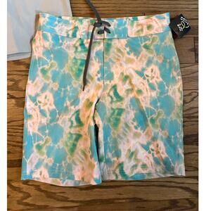 Lot of Boys Chino Flat Front Shorts and Tie Dye Swim Trunks XL 14 Drawstring